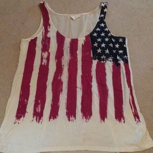 American flag tank